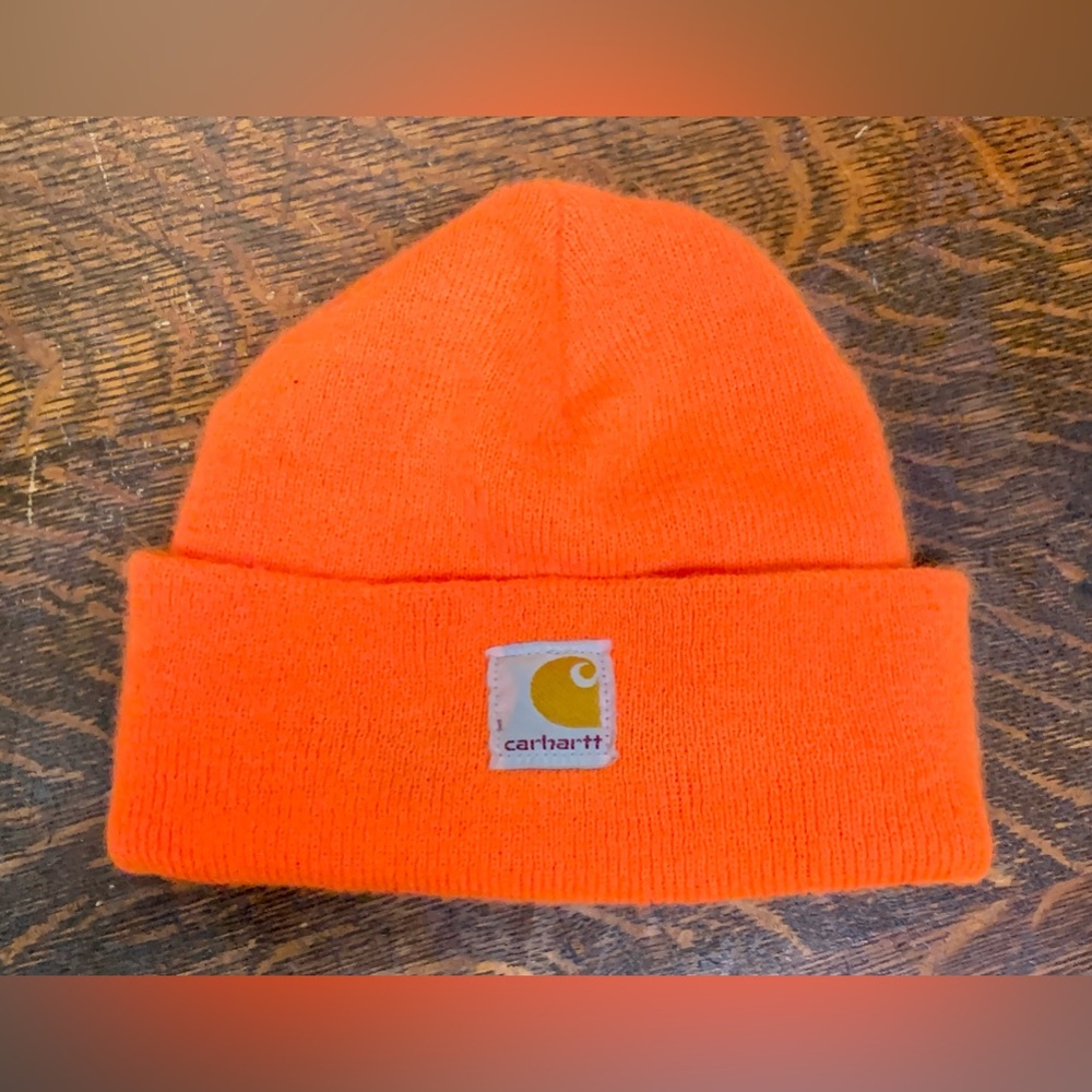Youth Unisex One Size CARHARTT A18 WATCH CAP Beanie Hat Orange